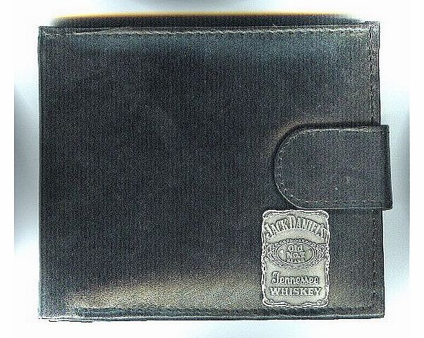 Jack Daniel Leather Wallet with Pewter Badge [Luggage]